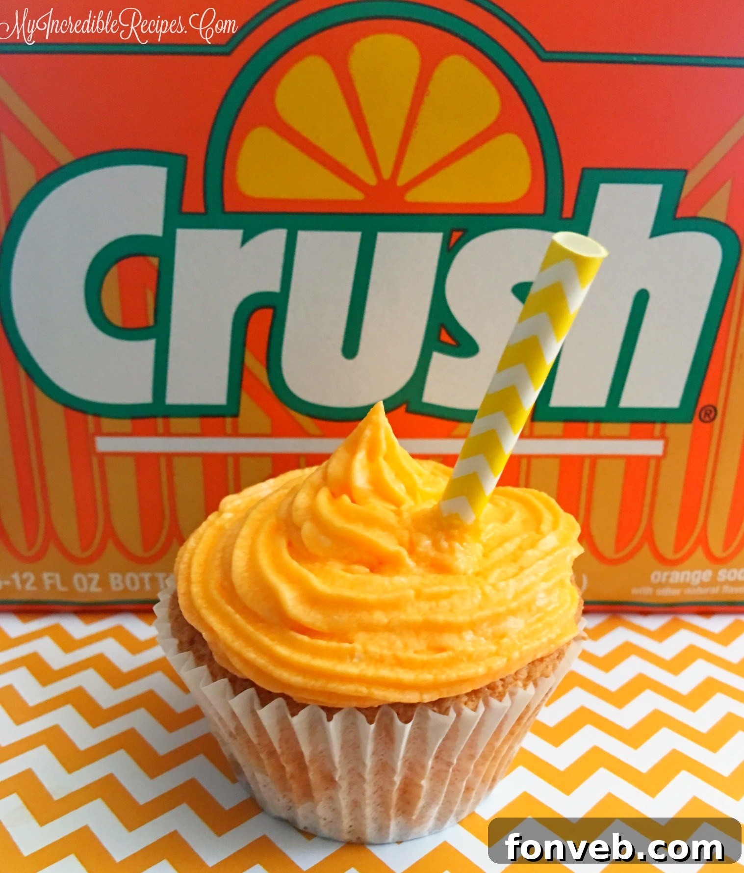 Orange Creamsicle Cupcakes displayed beautifully, showing off their texture.