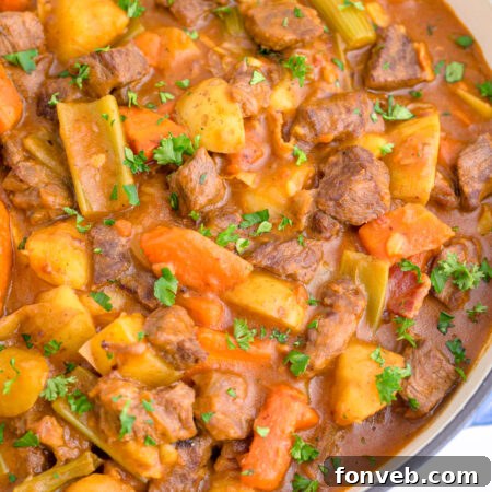 Finished Guinness Beef Stew