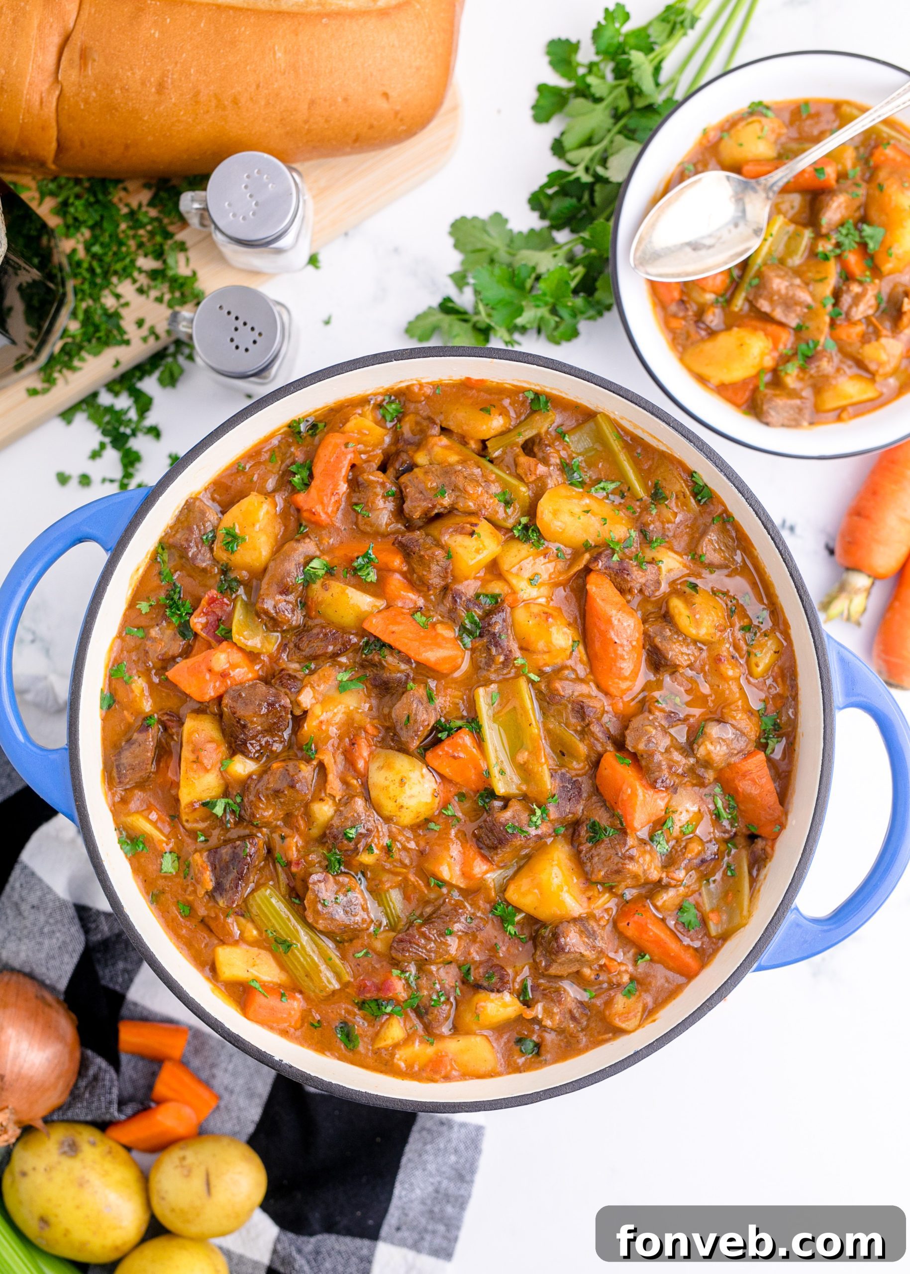 Bottles of Guinness stout, a key ingredient for the stew