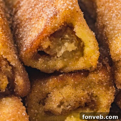 Churro French Toast Roll Ups, a delicious sweet treat.