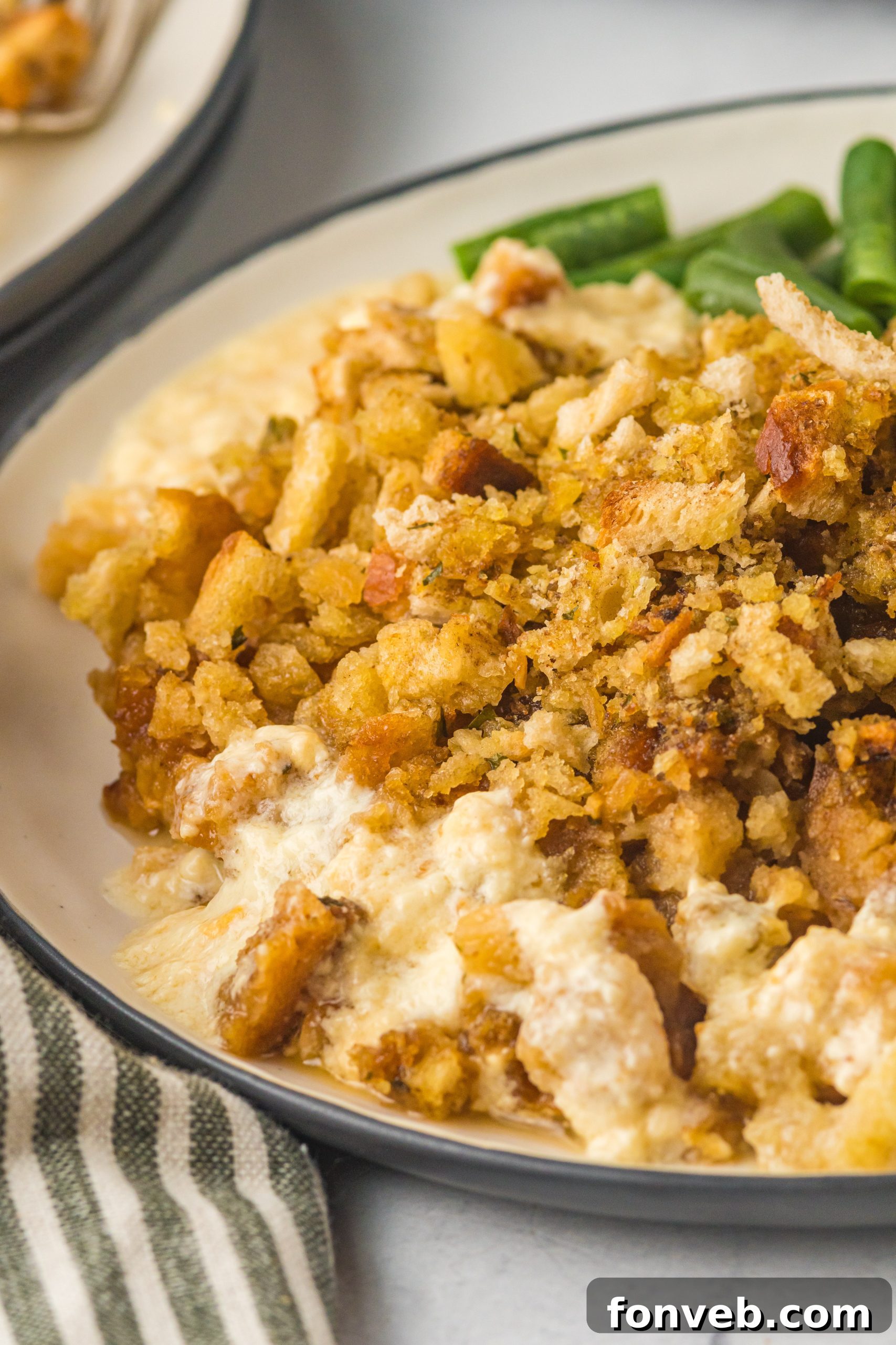 One-Pot Slow Cooker Chicken Cordon Bleu and Stuffing Dinner 11 Can of cream of chicken soup, a base for the creamy sauce.