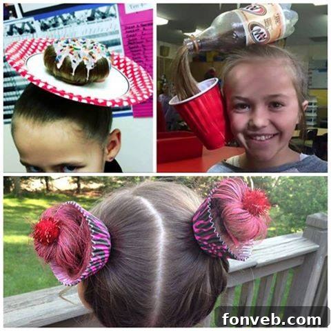 Crazy Hair Day Styles for Kids at School