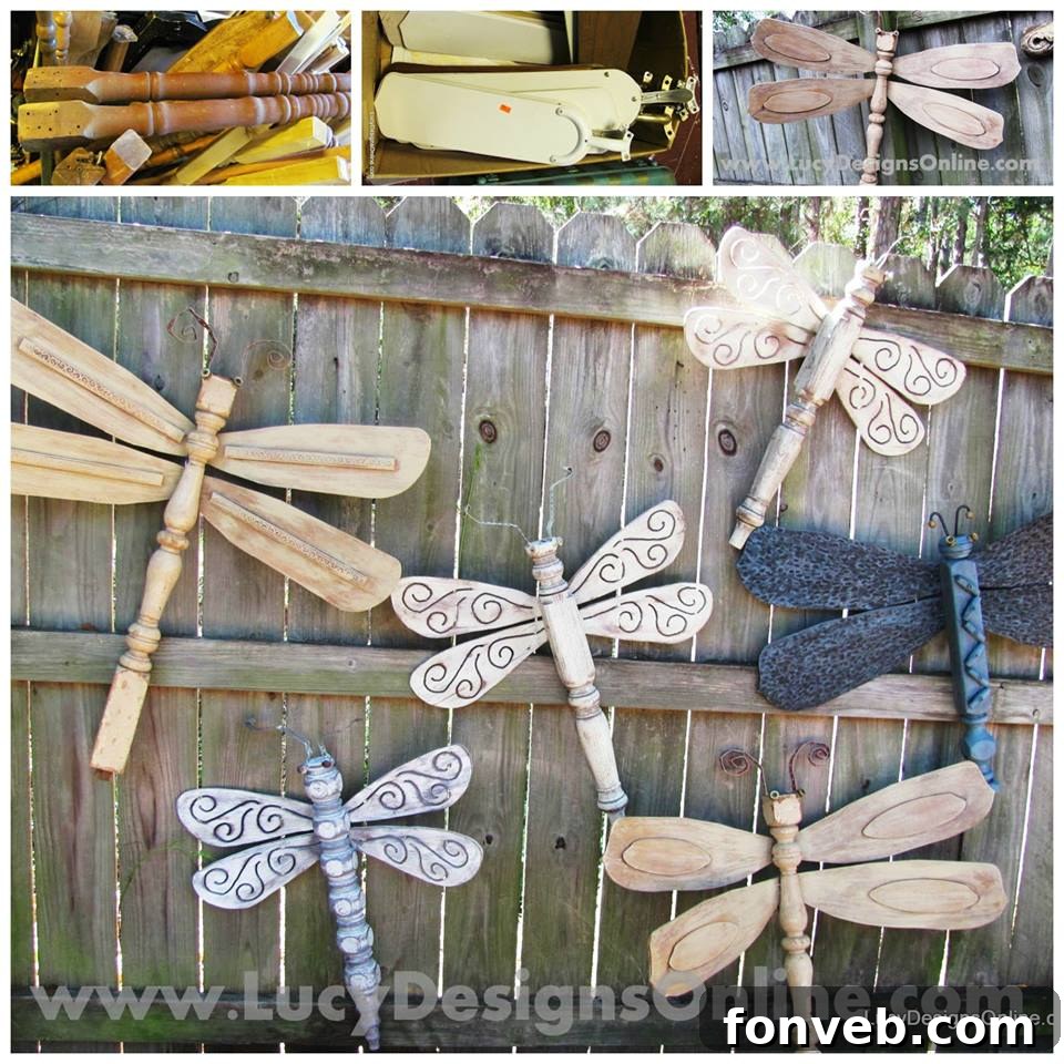 DIY Hanging Dragonflies from Ceiling Fan Blades