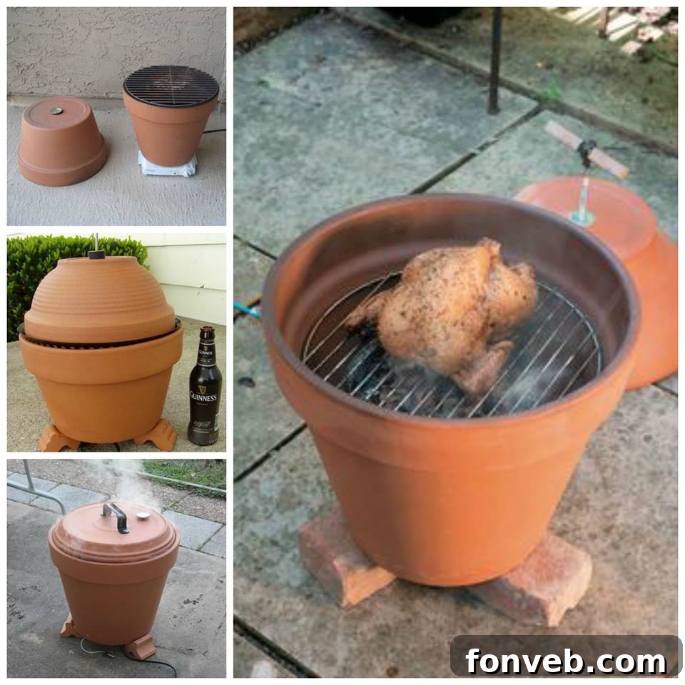 DIY Clay Pot Smoker for Backyard Cooking