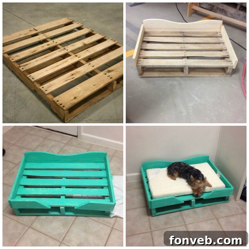 DIY Pallet Dog Bed for Pets