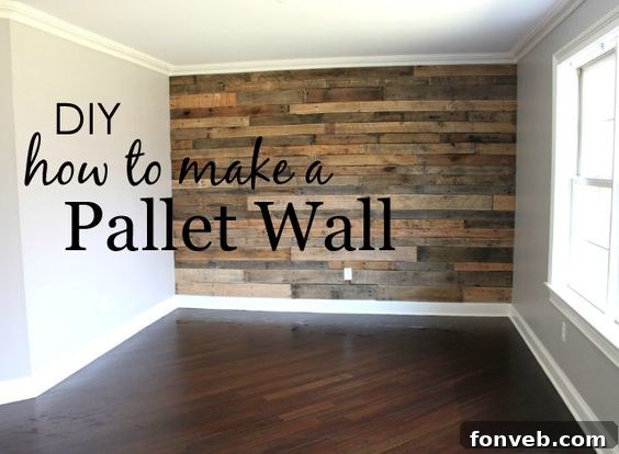 How to Build a DIY Pallet Wall