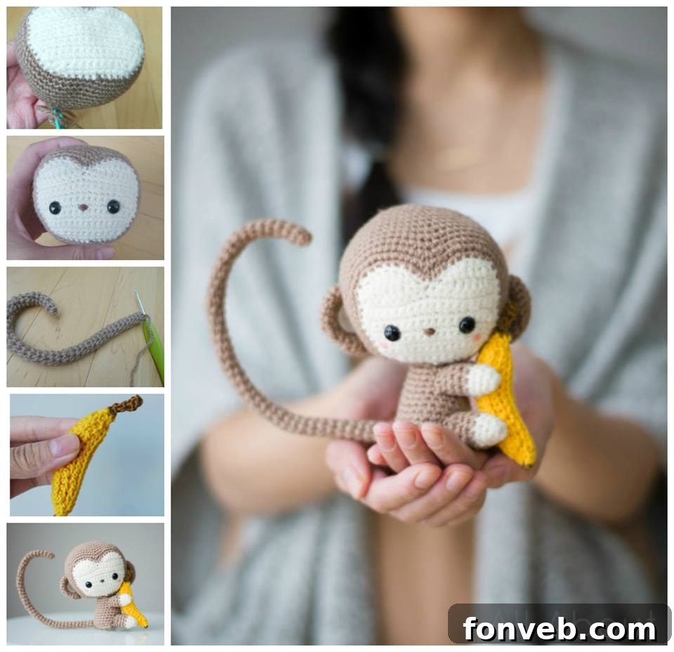 How to Crochet an Adorable Monkey Toy