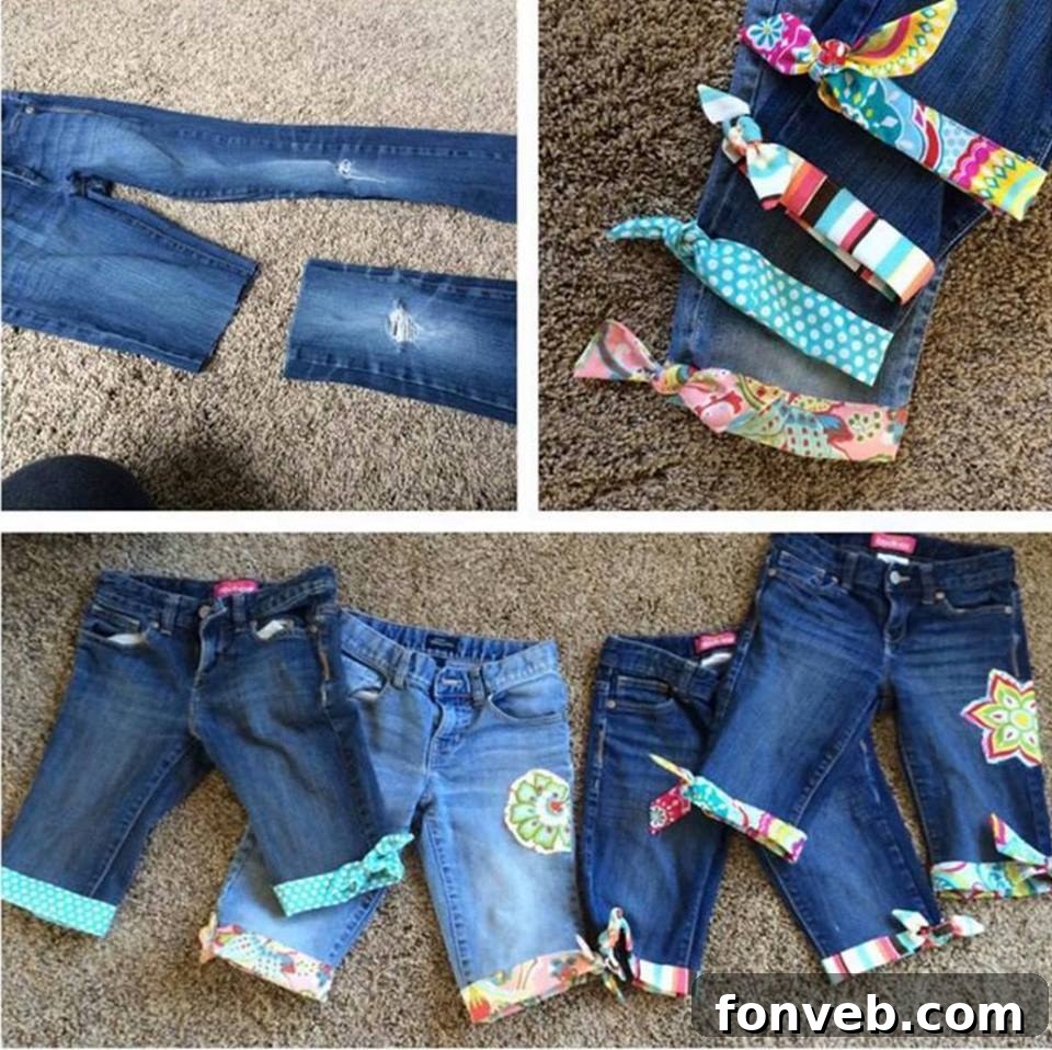 Upcycling Old Jeans into Cute Shorts