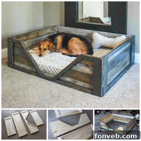 Easy DIY Pallet Dog Bed Design