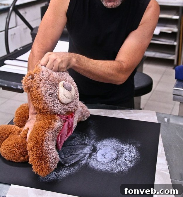 Repurposing Old Teddy Bears into Art