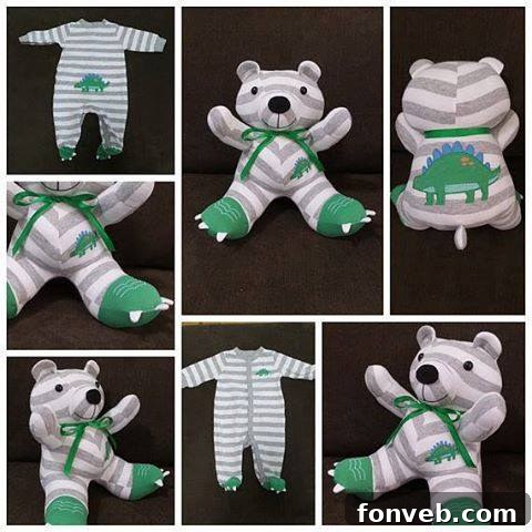 Recycle Baby Onesie into Stuffed Bear