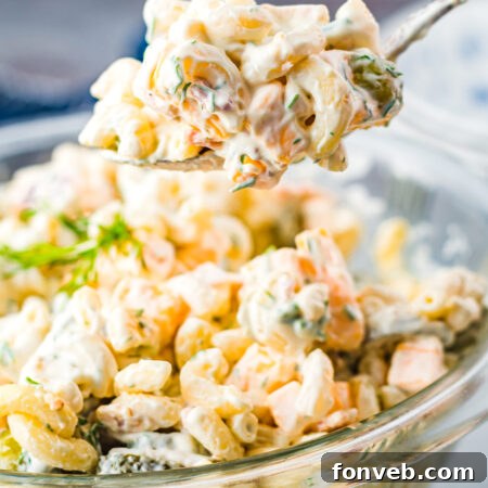 Dill Pickle Pasta Salad recipe image, showcasing the delicious finished dish.