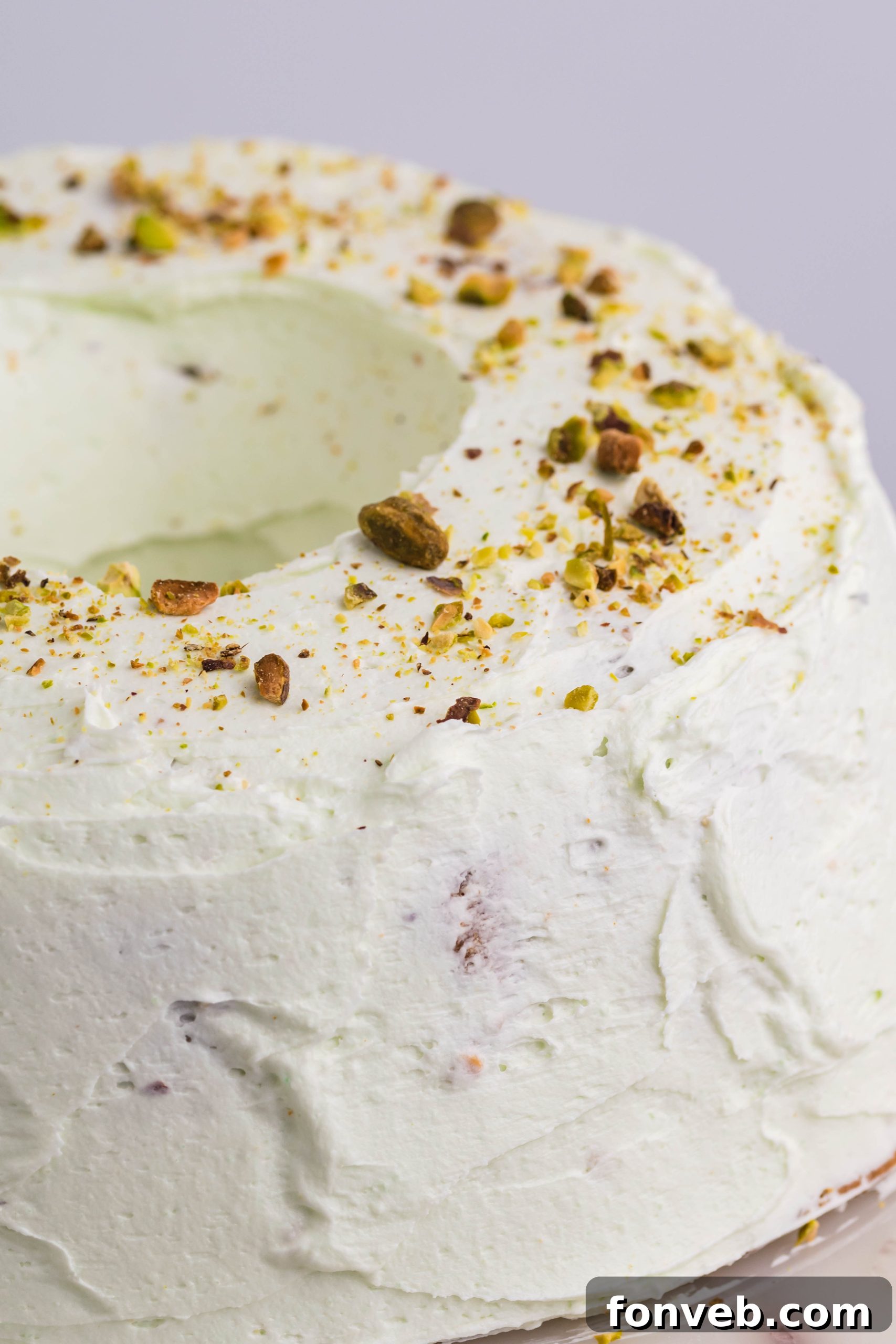 Pistachio Cake side angle