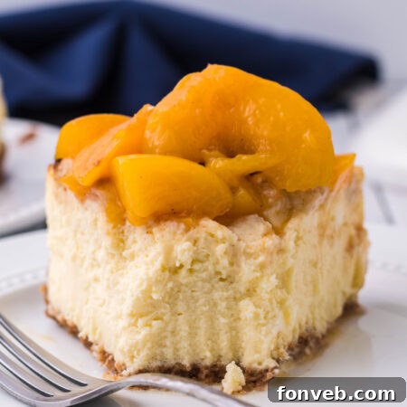 Peach Cobbler Cheesecake