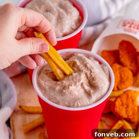 Recipe card for Wendy's Frosty with an image of the finished product