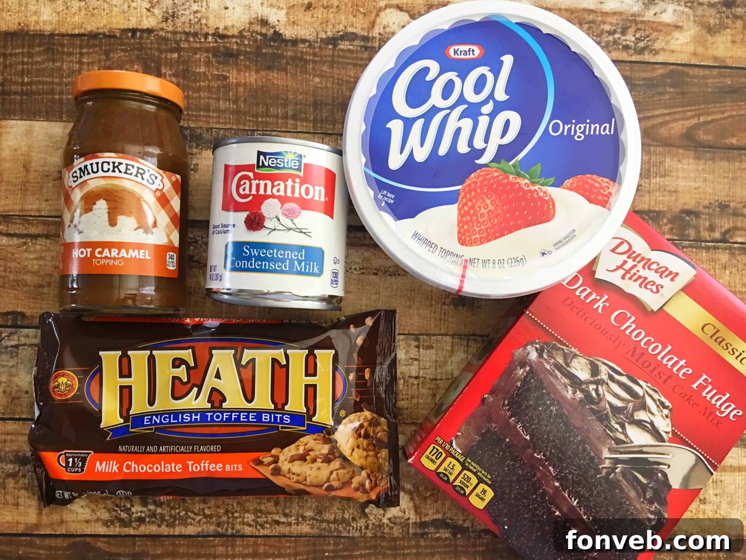 Close-up of a slice of Better Than Sex Cake revealing layers