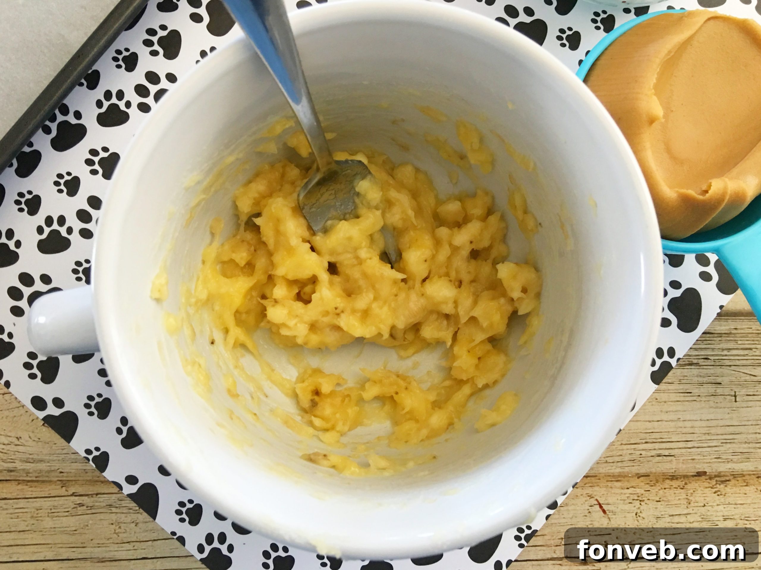 Close-up of a dog eating a homemade treat