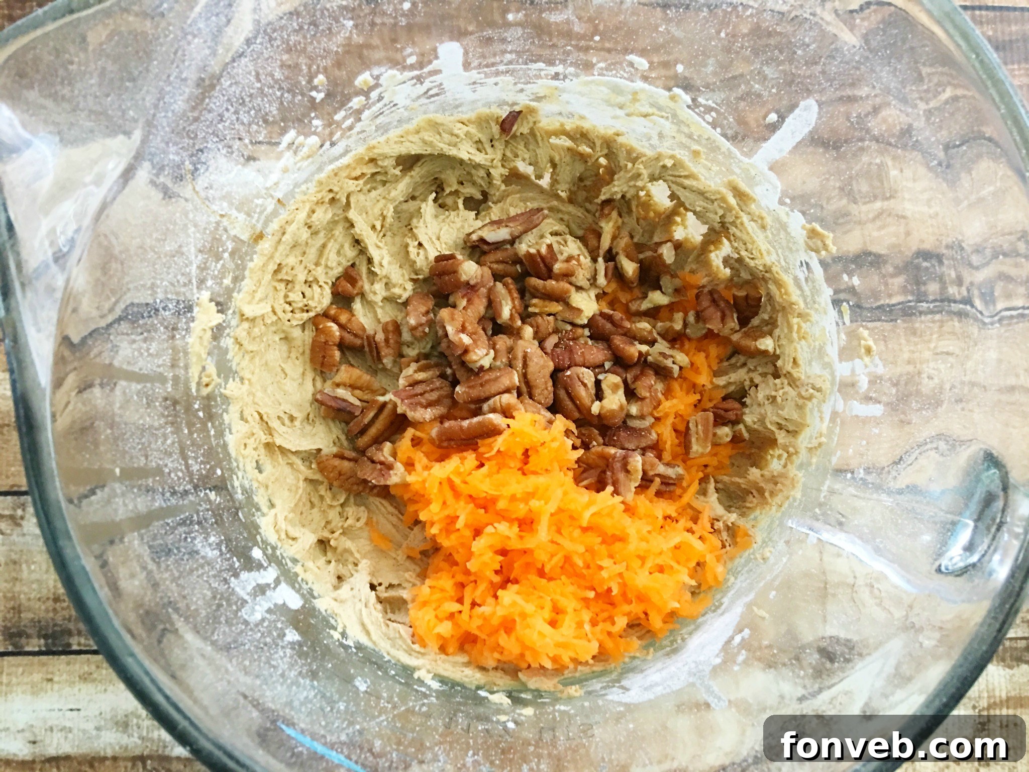 Unfrosted carrot cake cookies cooling on a wire rack