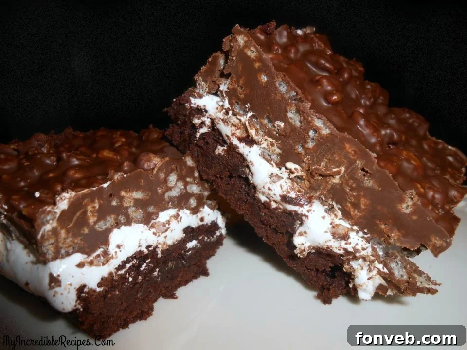 Brownie Bomb Bars - An irresistible layered dessert Delicious Brownie Bomb Bars on a serving tray
