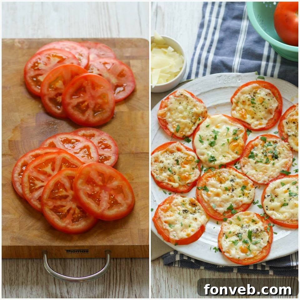 Baked Parmesan Tomatoes