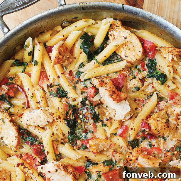 One Pot Chicken & Bacon Pasta