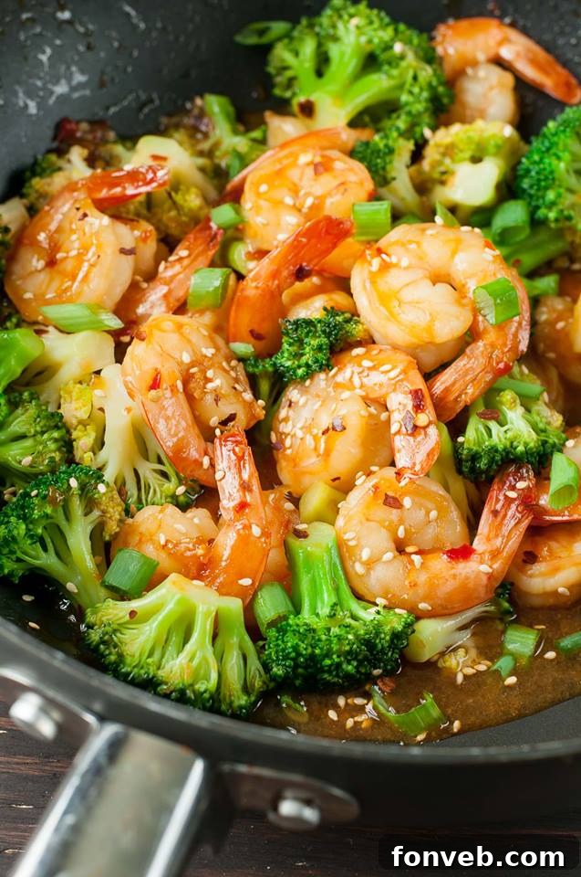 Szechuan Shrimp and Broccoli