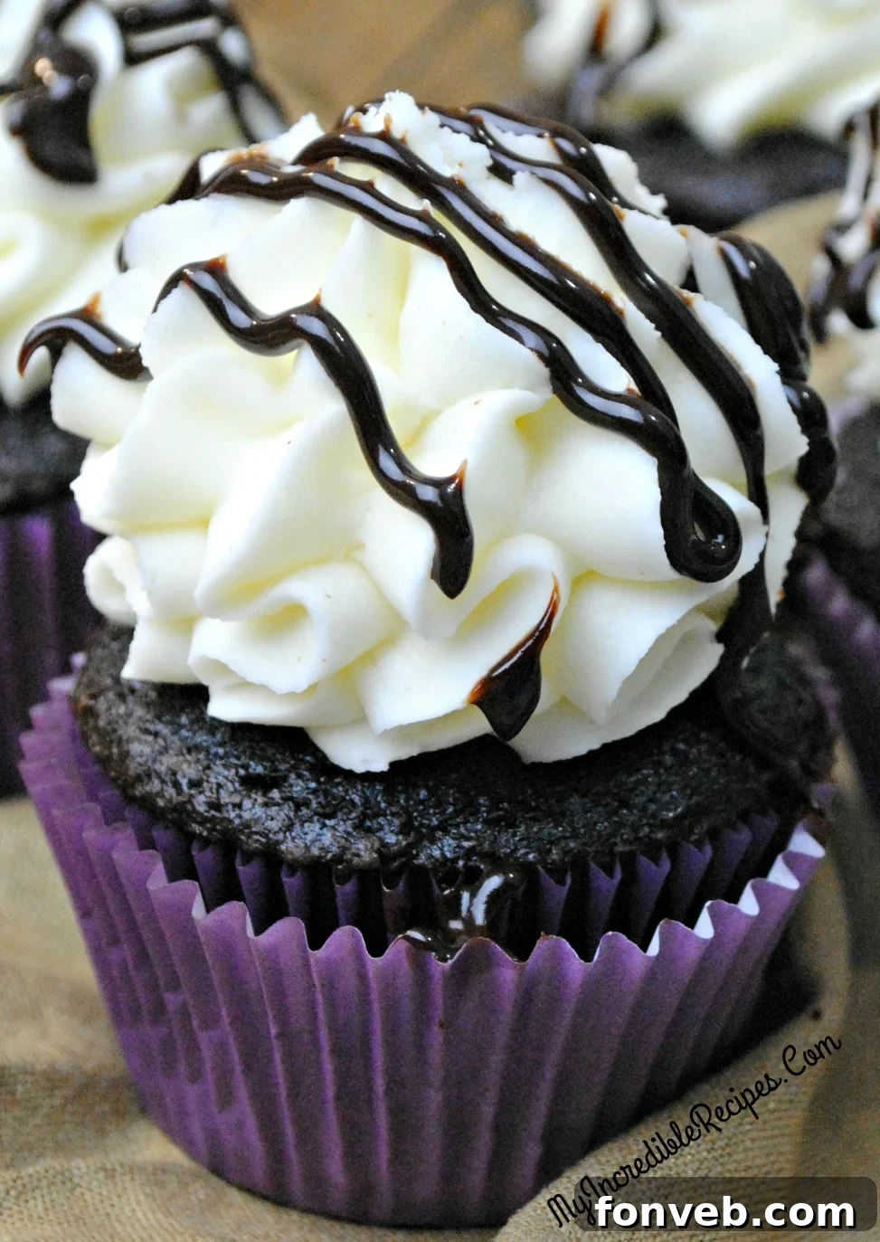 Decadent Chocolate Kahlua Cupcakes