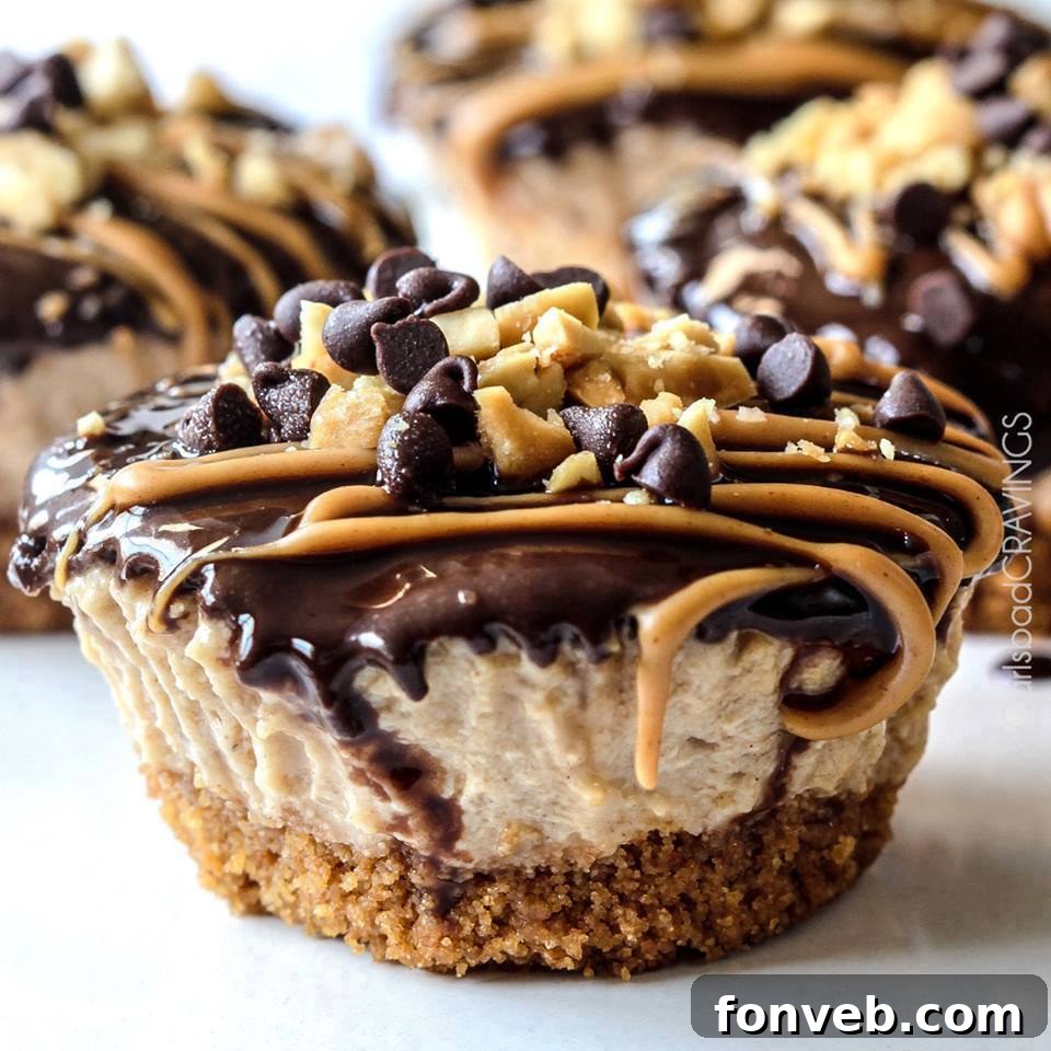 Decadent Mini Chocolate Peanut Butter Pies