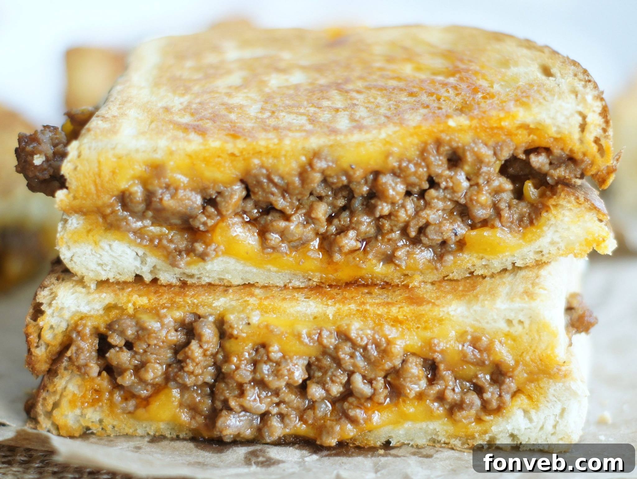 Sloppy Grilled Cheese Sandwiches, a unique twist