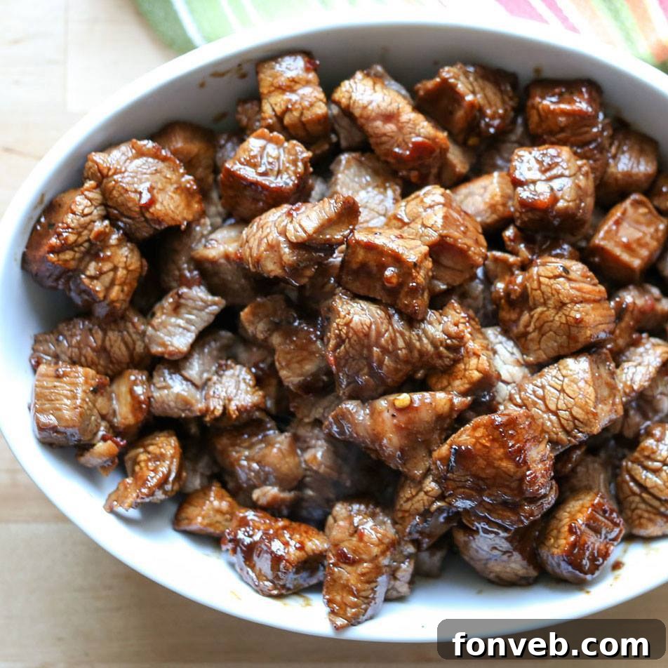 Juicy Asian Steak Bites