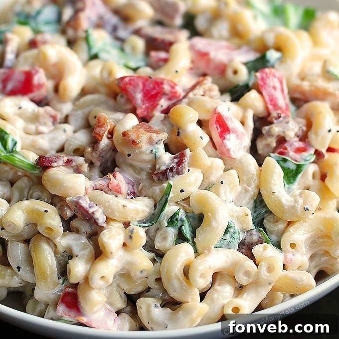 BLT Macaroni Salad, a satisfying meal