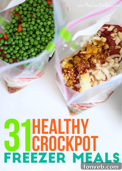 31 Healthy Crock-Pot Freezer Meals for a month