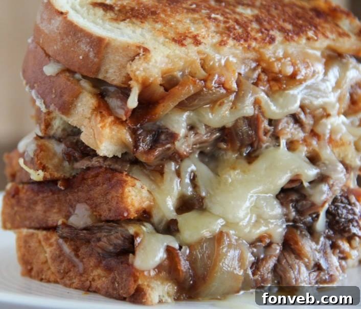 Gourmet Grilled Cheese with Smoked Pulled Beef