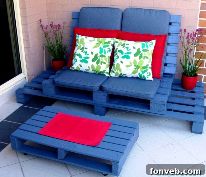 Inspiring Pallet Creations for Your Home 16 Comfortable DIY Pallet Patio Lounge Chair for outdoor relaxation