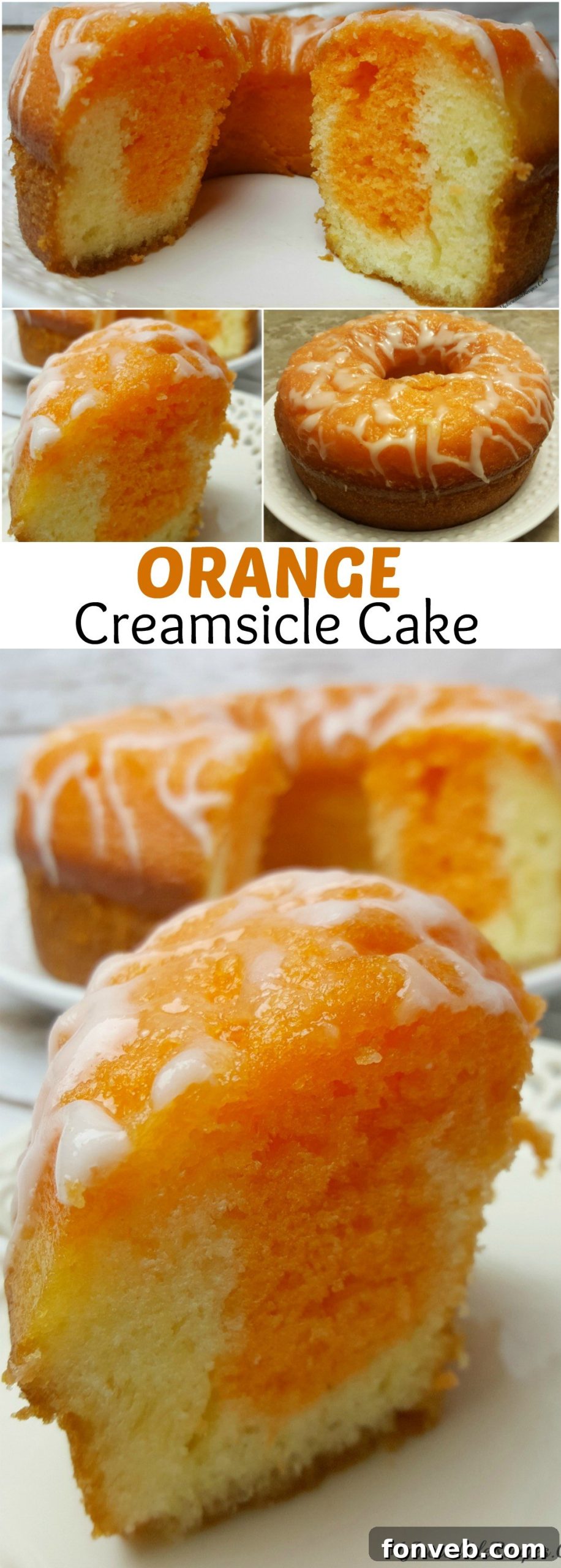 Tall image of Orange Creamsicle Cake ingredients