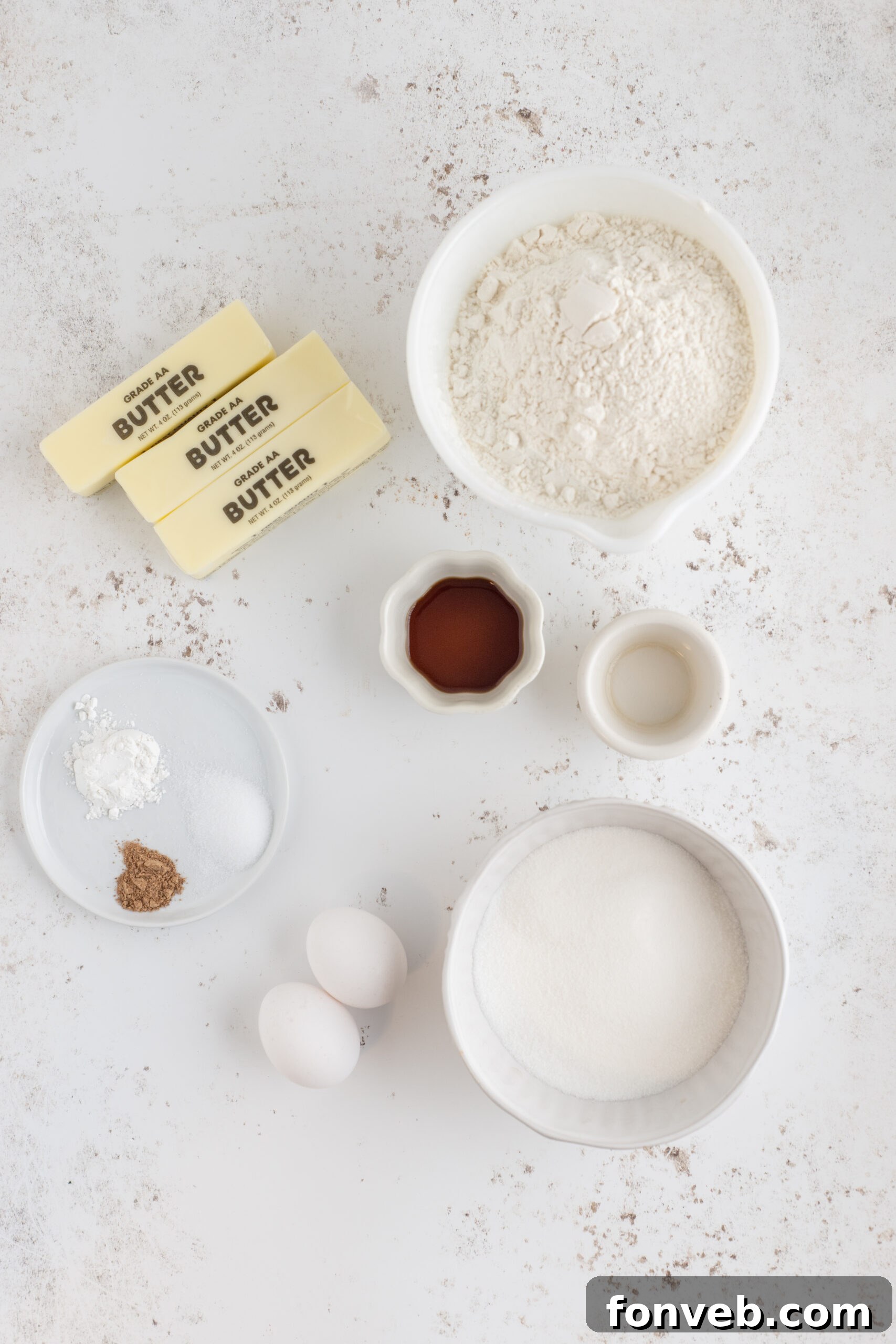 Christmas Sugar Cookies ingredients