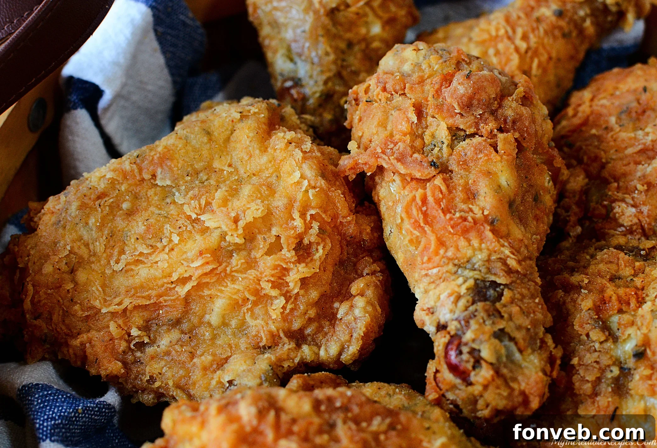 The Southern KFC Fried Chicken Secret Uncovered 6 Crispy fried chicken pieces arranged appealingly, showcasing their tempting texture.