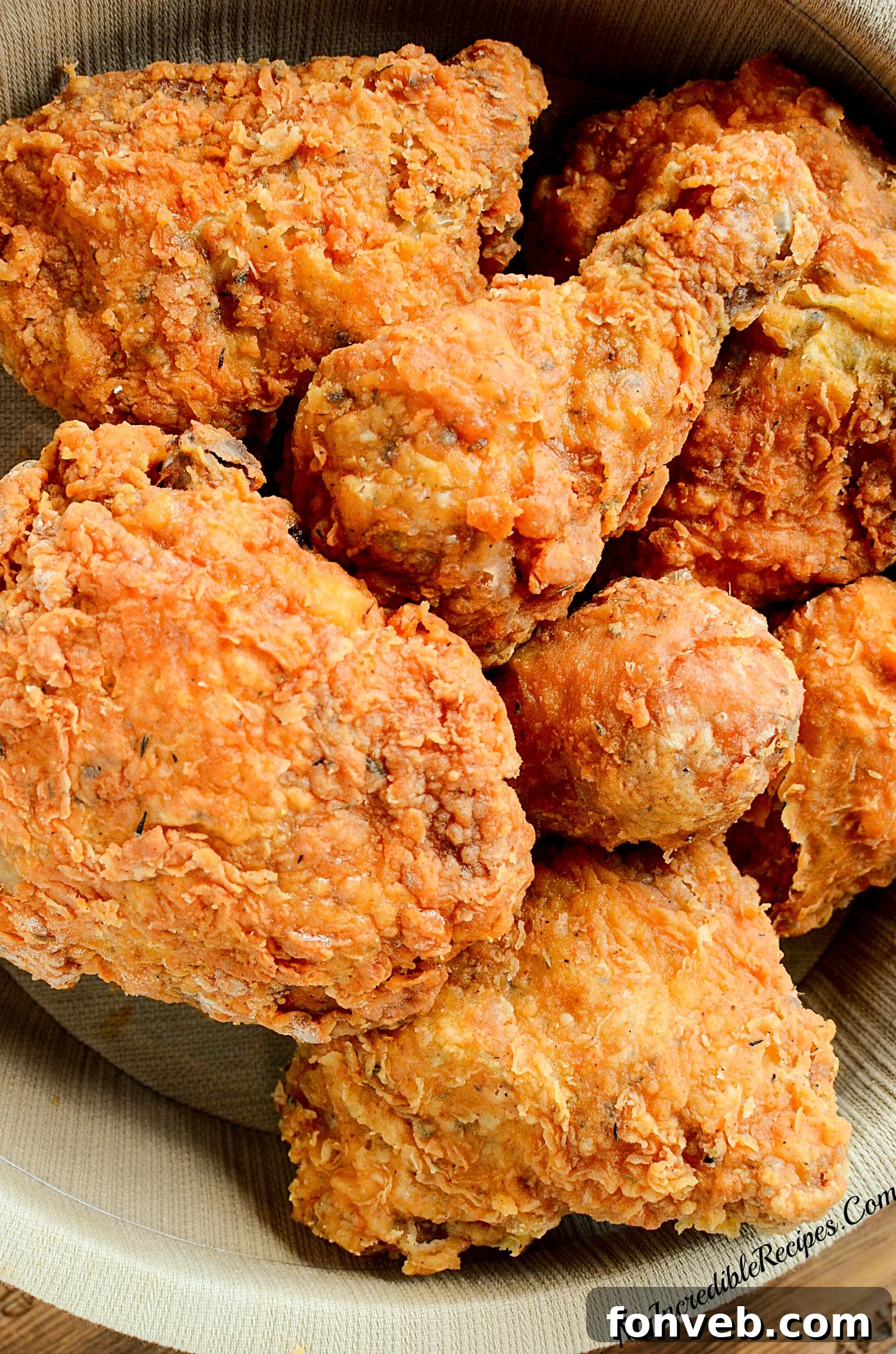 The Southern KFC Fried Chicken Secret Uncovered 10 A visually appealing shot of fried chicken, ready to be served.