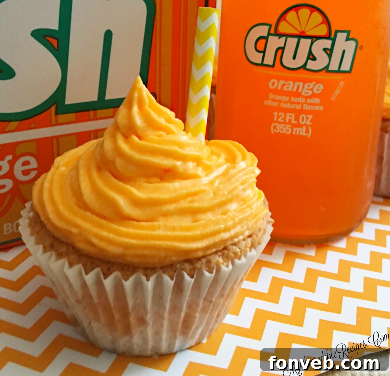 Refreshing Orange Creamsicle Cupcakes with a citrus and vanilla flavor