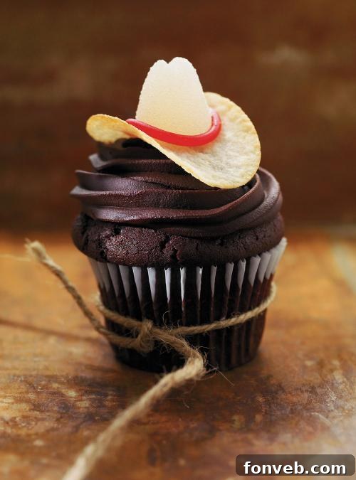 Fun Cowboy Cupcakes perfect for a rodeo-themed party