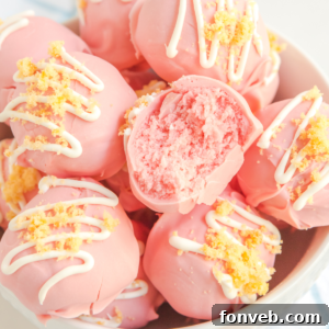 Strawberry Shortcake Truffles