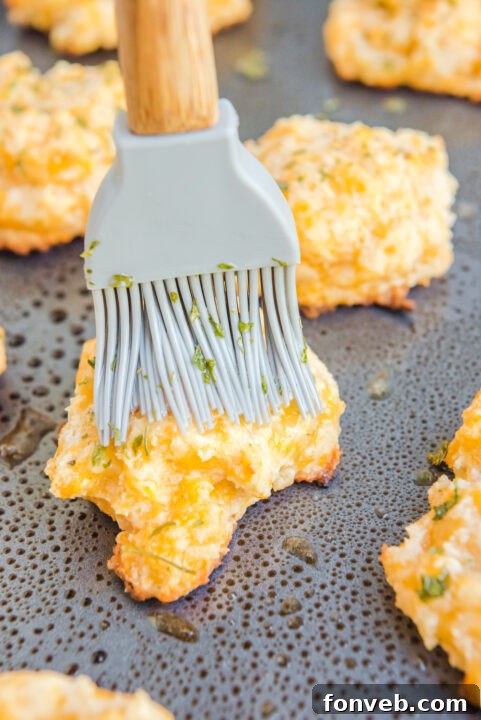 Close-up of a single Red Lobster Copycat Biscuit, showing its texture