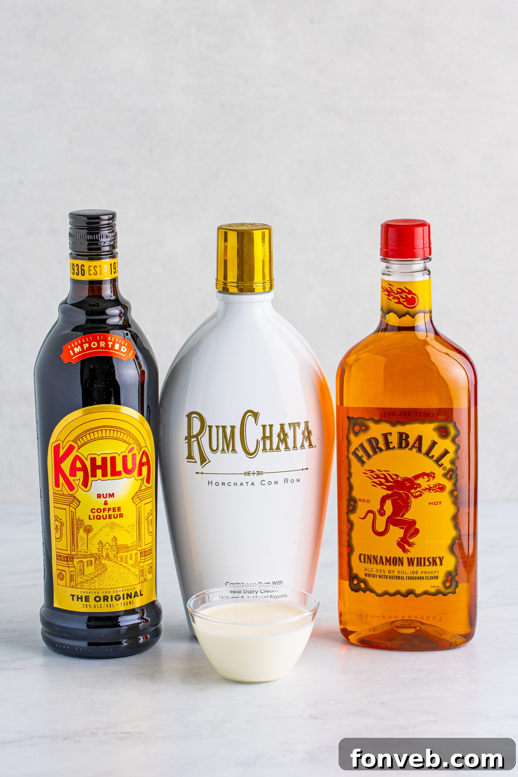 Front view of the ingredients needed to complete this recipe.