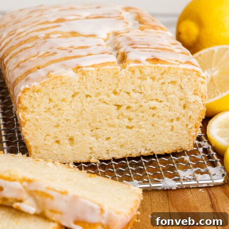 Lemon Bread with Glaze