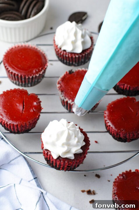 Ruby Red Oreo Cheesecake Gems 15 Mixing the Red Velvet Cheesecake batter