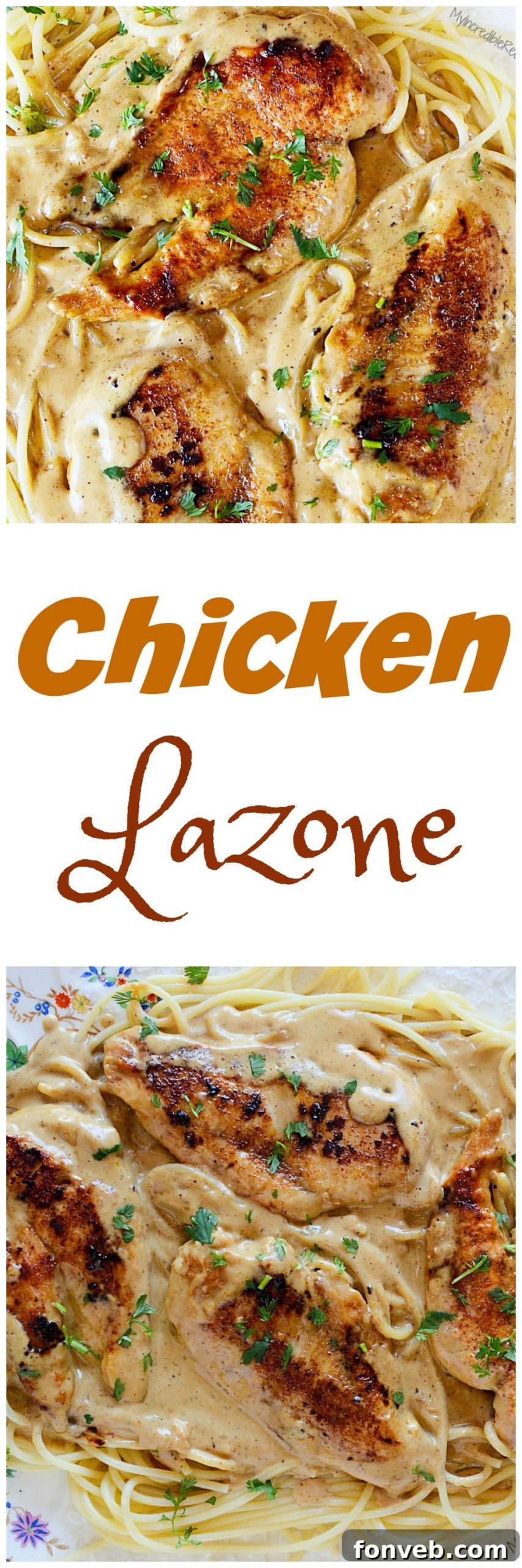 Another Pinterest graphic for Chicken Lazone