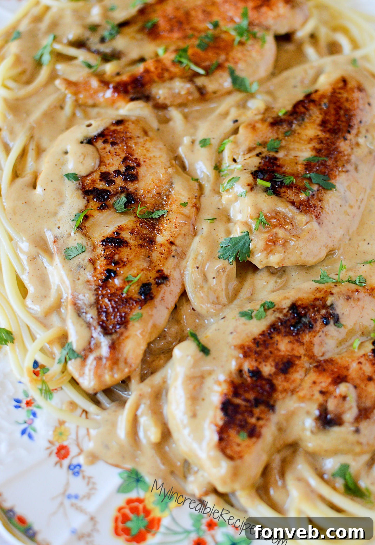 Chicken browning in a skillet