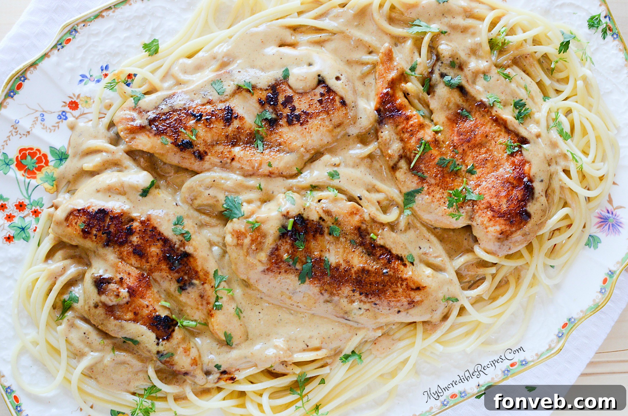 Ingredients for the sauce being combined