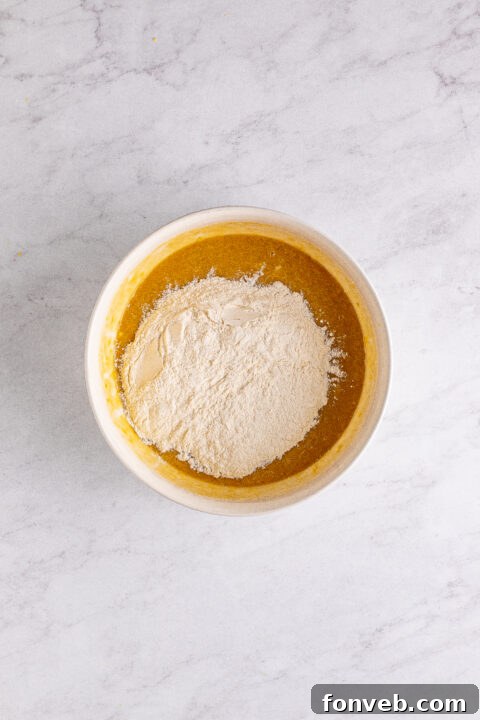 A sliced Banana Brownie showcasing its moist interior.