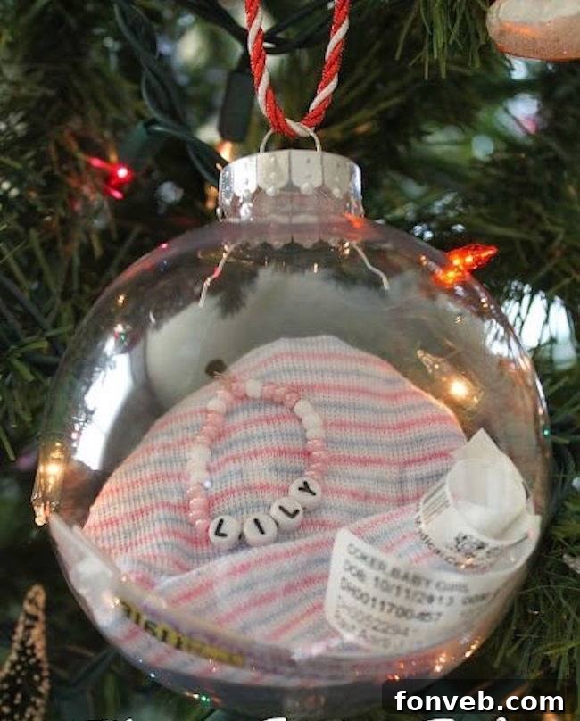 Baby's 1st Christmas Ornament, a sentimental keepsake craft